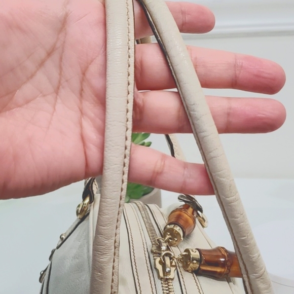 🇮🇹GUCCI BOSTON LEATHER BOWLING BAG🤍 - Picture 10 of 17